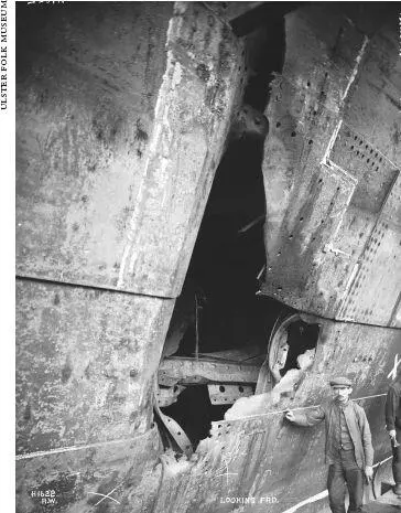 The hole in the side of the Olympic Her watertight doors were ordered closed - фото 7