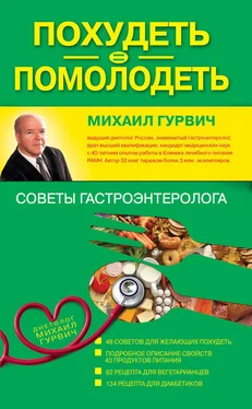 Михаил Гурвич Похудеть = помолодеть: советы гастроэнтеролога обложка книги