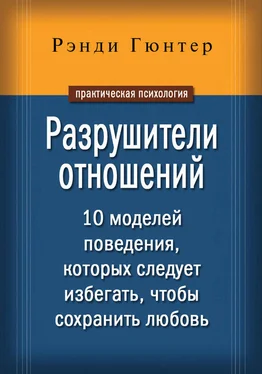 Рэнди Гюнтер Разрушители отношений. 10 моделей поведения, которых следует избегать, чтобы сохранить любовь обложка книги