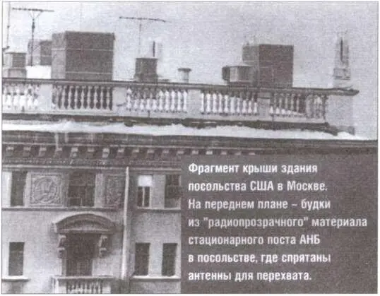 Редкая фотография крыша здания посольства США в Москве во время скандала с - фото 22