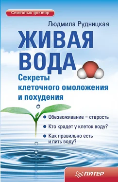 Людмила Рудницкая Живая вода. Секреты клеточного омоложения и похудения обложка книги