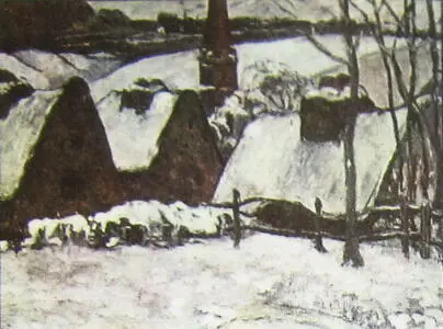 П ГОГЕН Деревня под снегом 1894 П ГОГЕН Manao tupapau Дух мертвых не - фото 82