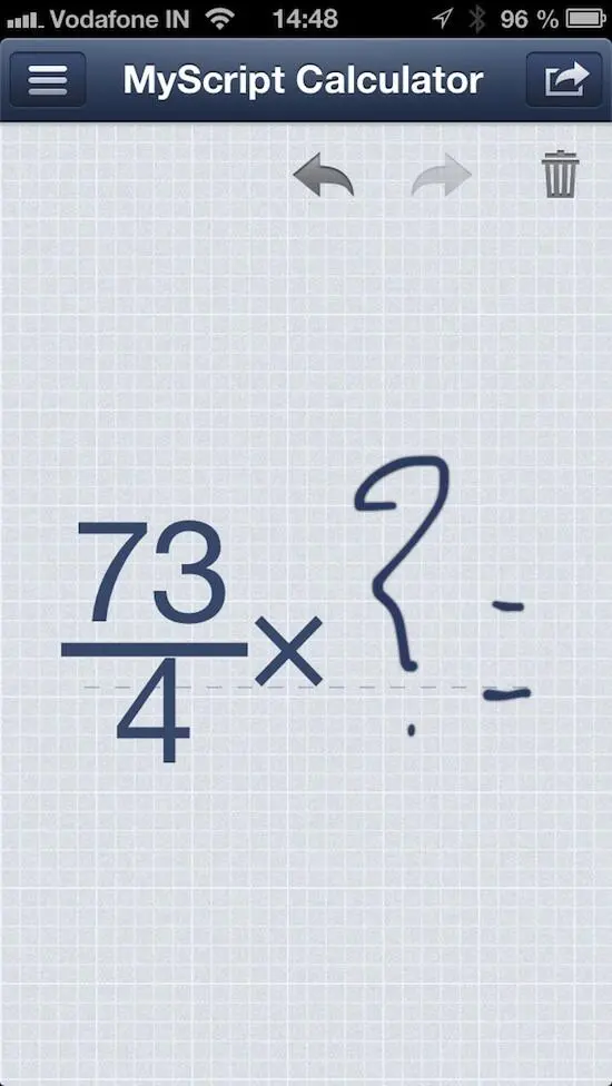 MyScript Calculator понимает рукописный ввод большинства алгебратических и - фото 3