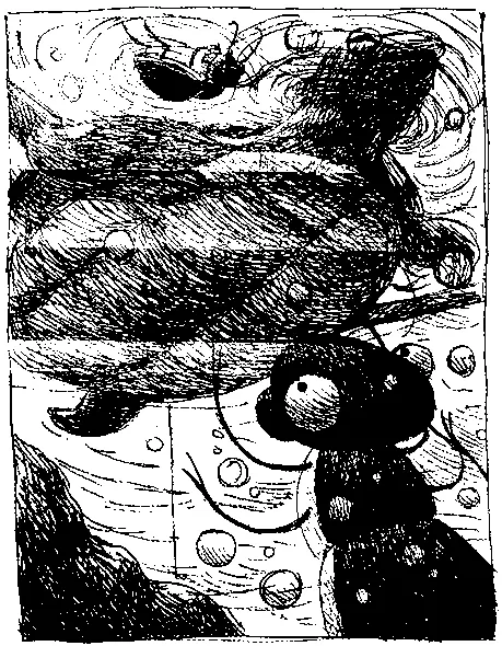 Вниз вниз вниз сквозь темную воду Марвин плывет зигзагами увертываясь от - фото 59