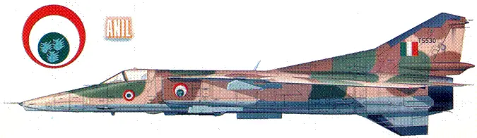 Лицензионный МиГ27Л Бахадур TS530 индийских ВВС 9 эскадрилья Волчья - фото 43