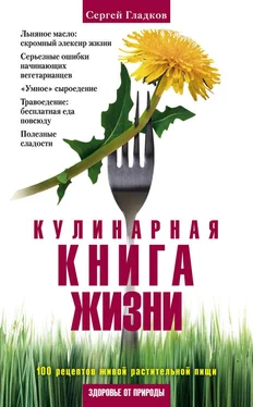 Сергей Гладков Кулинарная книга жизни. 100 рецептов живой растительной пищи обложка книги