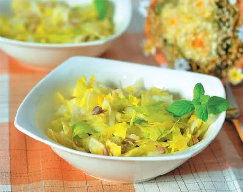 Салат из пекинской капусты с семечками и растительным маслом Печеные спаржа и - фото 4