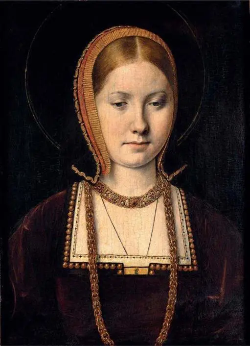 6 Portrait of Catherine of Aragon aged about twenty by Michael Sittow 7 - фото 16