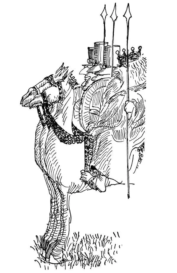 There in the lead was King Azaz his dazzling armor embossed with every letter - фото 95