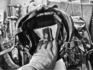 The photograph of the authors wife he carried in his helmet during his last - фото 20