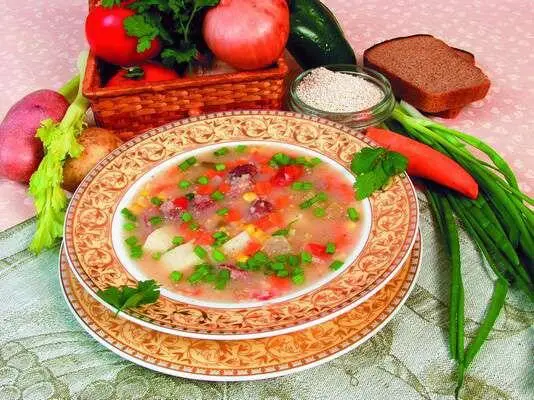 Продукты 250 г бараньих ребрышек 1 клубень картофеля 1 зеленый болгарский - фото 103