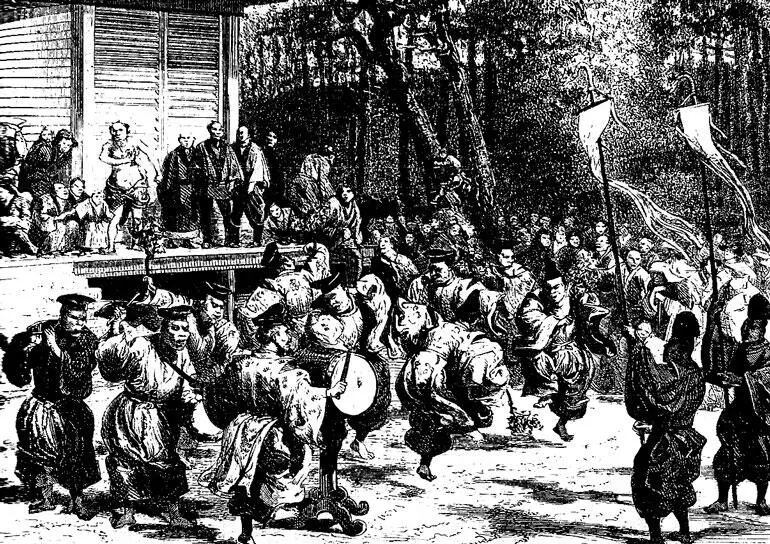 Ритуальная уличная пляска Источник НА Лотереи проводили храмы по всей стране - фото 39