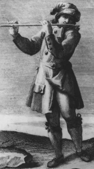 Флейтист Гравюра Филиппа Бонанни 1722 Музыкант с контрабасом Гравюра - фото 7