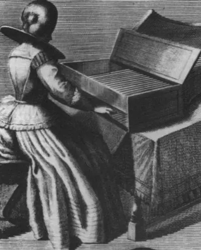 Клавесинистка Гравюра Филиппа Бонанни 1722 Мастерская смычковых инструментов - фото 9
