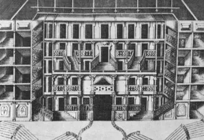 Театр Дукале в Милане Макет в разрезе 1717 Титульный лист Моды на - фото 19