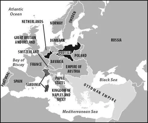 Europe1815 For the next two centuries Europe consisted of four - фото 9