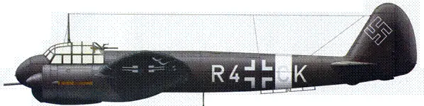 Ju88C4b оберлейтенанта Гейнца Рёккера из состава 2NJG2 Авибаза Катания - фото 5