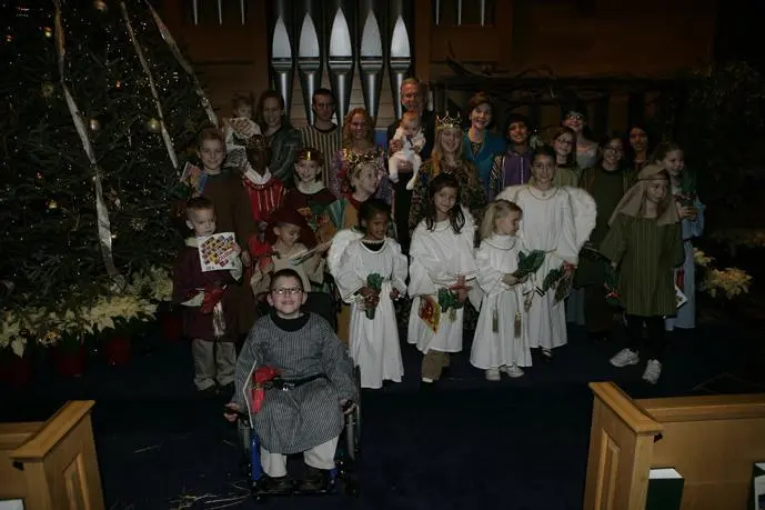 The Christmas pageant at Camp Davids Evergreen Chapel one of our favorite - фото 235
