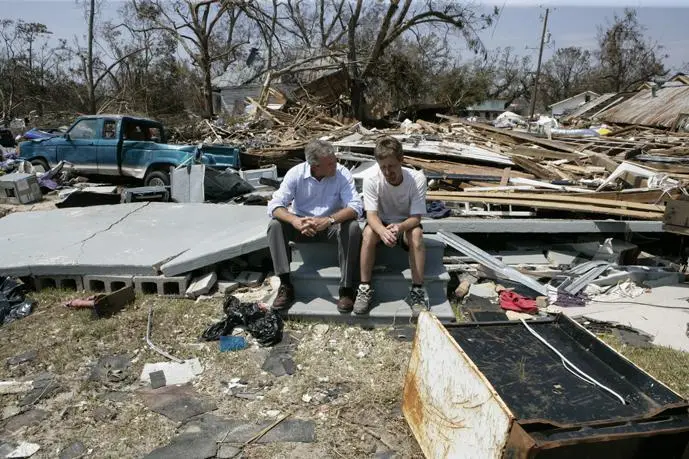 Sitting with a Biloxi Mississippi man on what used to be his front steps - фото 312