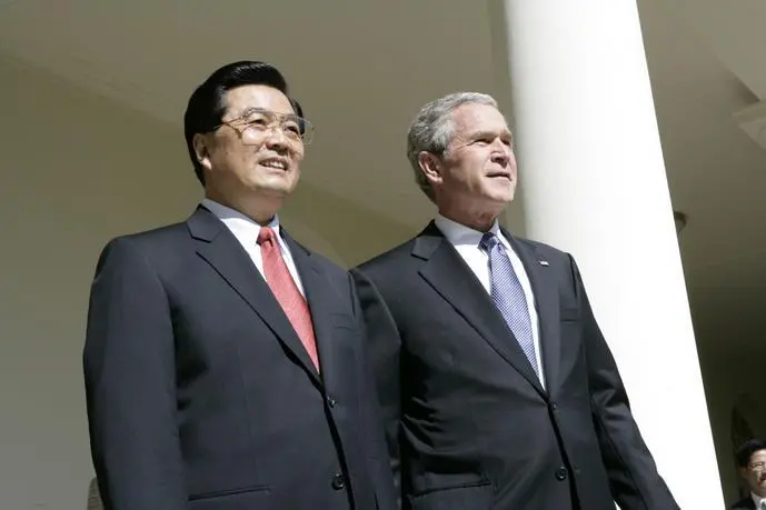 With Hu Jintao White HouseEric Draper I told him I stayed awake worrying - фото 412