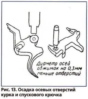 Характер спуска зависит в основном от высоты шептала и регулируется подпиловкой - фото 10