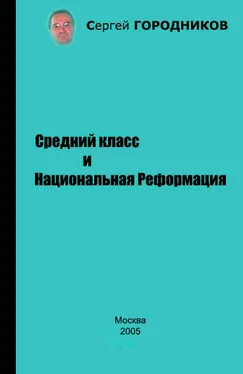 Сергей ГОРОДНИКОВ Средний класс и Национальная Реформация обложка книги