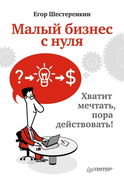 Егор Шестеренкин Малый бизнес с нуля. Хватит мечтать, пора действовать! обложка книги