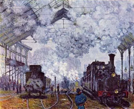 Клод Моне Вокзал СенЛазар прибытие поезда 1877 год На площади Бастилии - фото 24