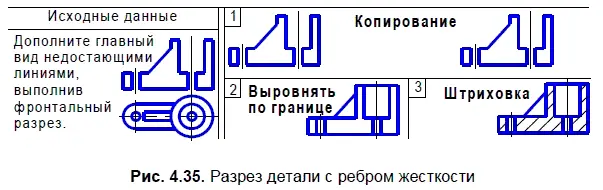 Цель задачи 4 рис 436 закрепить знания об использовании условностей и - фото 154