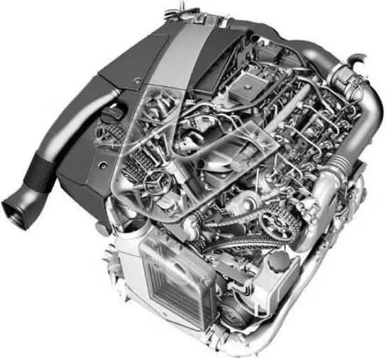 Рис 11 Двигатель автомобиля Мерседес Стандартный двигатель внутреннего - фото 1