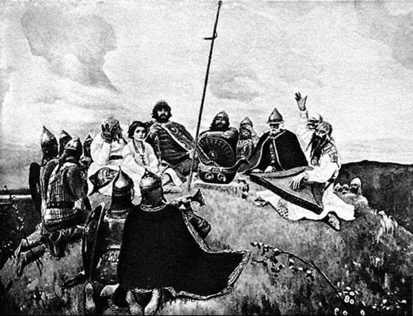 Древнерусская тризна С картины ВМ Васнецова Княгиня просит древлян готовить - фото 16