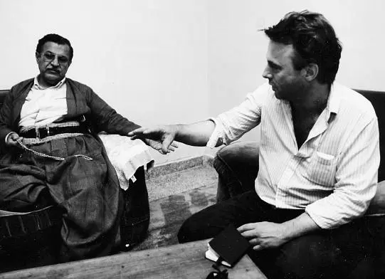 With Jalal Talabani at his mountain HQ in 1991 then the leader of a murdered - фото 53