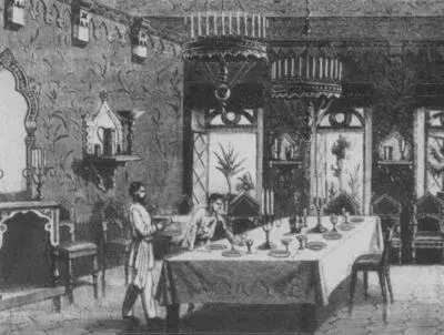В московском трактире Литография 1880е гг Половой Фото Конец XIX в - фото 14