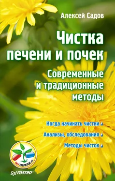 Алексей Садов Чистка печени и почек. Современные и традиционные методы обложка книги