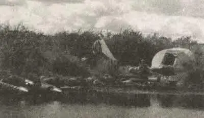 Лагерь экспедиции Вероятно здесь останавливались суда приходящие в Кранц - фото 82