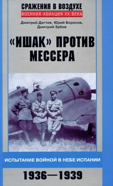 Дмитрий Дегтев «Ишак» против мессера. Испытание войной в небе Испании 1936-1939 обложка книги