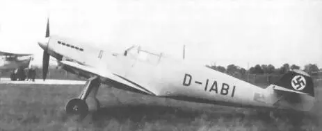Bf109V1 28 мая 1935 г Bf109V1 с мотором RollsRoyce Kastrel II - фото 20