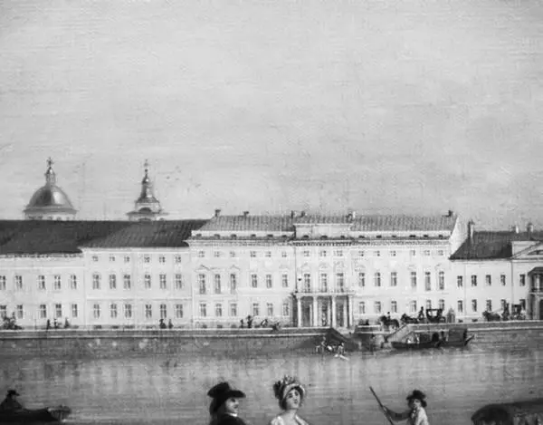 Фрагмент панорамы Английской набережной ИХ Майера показывает воронихинский - фото 90