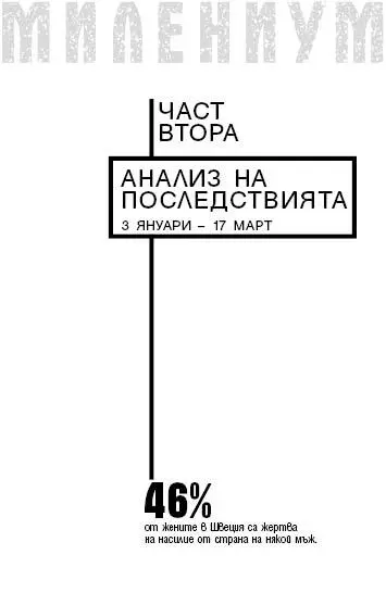 ГЛАВА 8 Петък 3 януари неделя 5 януари КОГАТО МИКАЕЛ БЛУМКВИСТ за втори - фото 2
