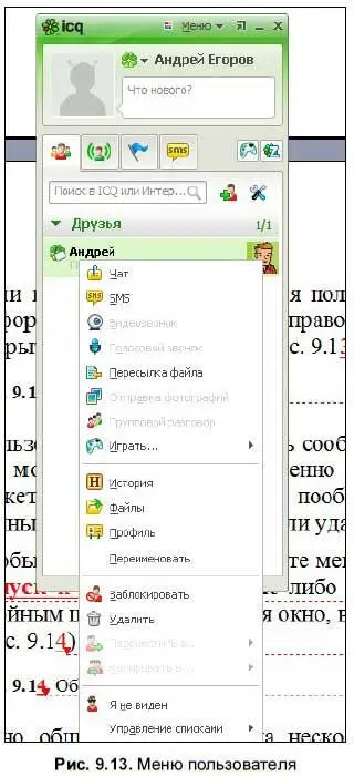 Пользователю можно отправить сообщение или файл пригласить в чат где можно - фото 542