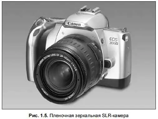 В фотоаппарате с зеркальным видоискателем откидывающееся зеркало отражает - фото 16