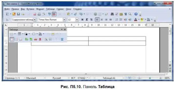 Сначала рассмотрим наиболее важные команды меню Таблица Меню Таблица - фото 360