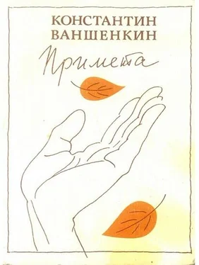 Константин Ваншенкин Примета обложка книги