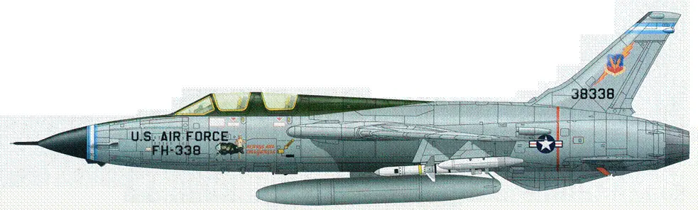 F105F сер 638338 из состава 354й эскадрильи тактических истребителей - фото 116