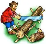 Пилил Филипп полено из лип Притупил пилу Филипп Петя пень пилил пилой За - фото 9