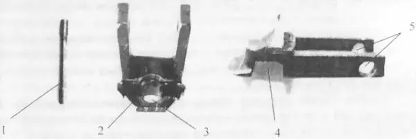 Рис 39 Защелка стопора рукоятки 1 стопор защелки рукоятки 2 гнездо 3 - фото 46