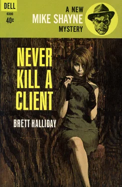 Brett Halliday Never Kill a Client обложка книги