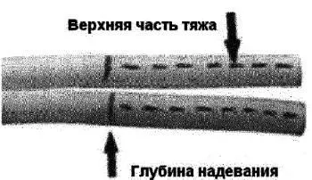 Рисунок 28 Пометьте верхнюю сторону каждого тяжа 8 Поставьте отметку на - фото 9