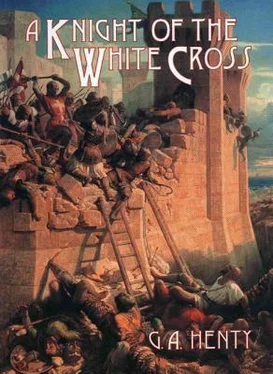 G.A. Henty A Knight of the White Cross обложка книги