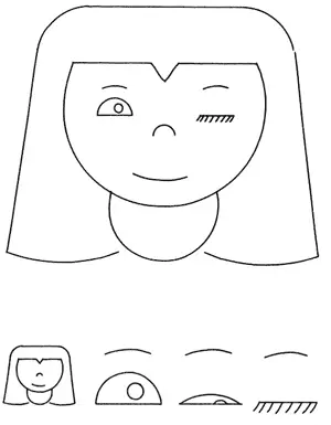 Создав в Sketchpad элементы лица Сазерленд научил картинку подмигивать - фото 11